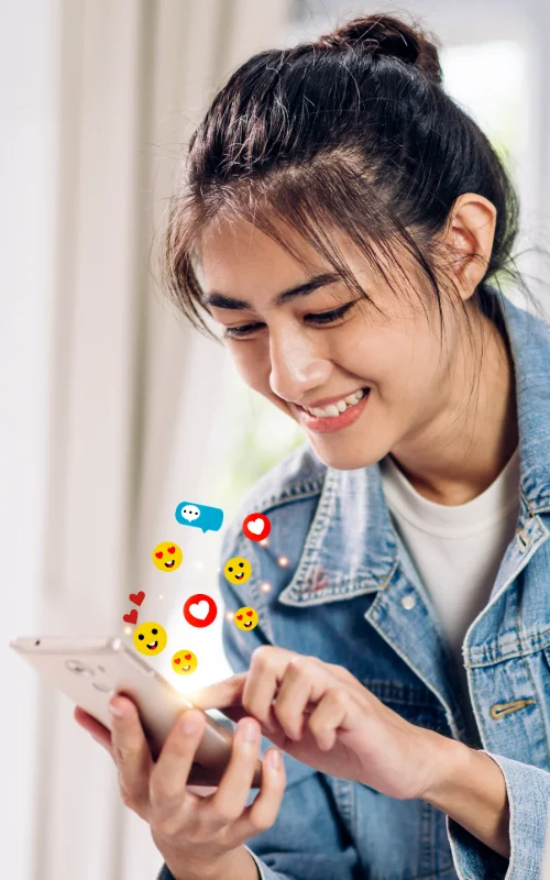 portrait-smiling-happy-beauty-asian-woman-relax-use-digital-technology-social-communication-with-smartphoneyoung-asian-girl-looking-mobile-phone-screen-with-icon-online-social-media-home portrait-smiling-happy-beauty-asian-woman-relax-use-digital-technology-social-communication-with-smartphoneyoung-asian-girl-looking-mobile-phone-screen-with-icon-online-social-media-home